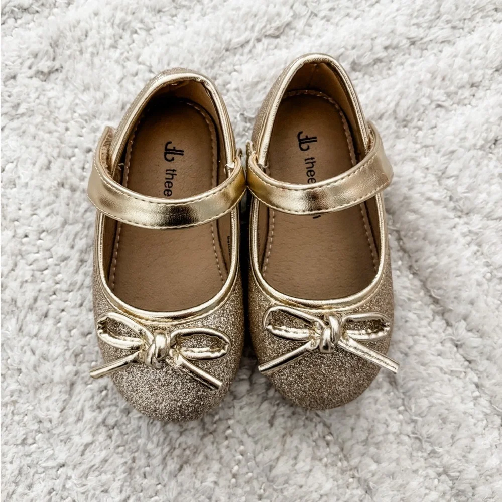 THEE BRON Girl's Toddler/Little Kid Ballet Mary Jane Flat Dress Shoes - Size 6